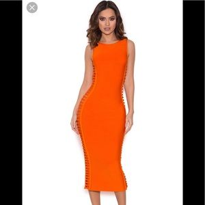 Martinique Orange House of CB Midi Dress